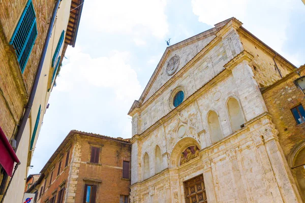 Церковь Святого Августина 1285 Центре Монтепульчано Тоскана Италия — стоковое фото