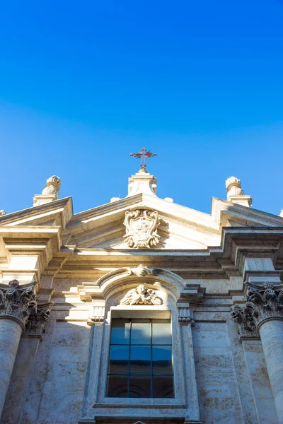 Particular Facade Giorgio Church Siena Italy — Stock Photo, Image