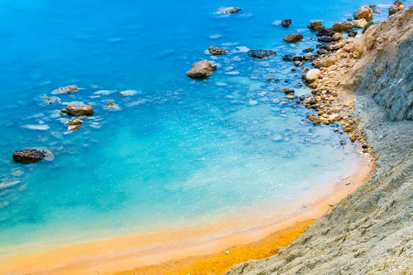 Bahía Cerca Ghajn Tuffieha Verano Costa Noroeste Malta —  Fotos de Stock