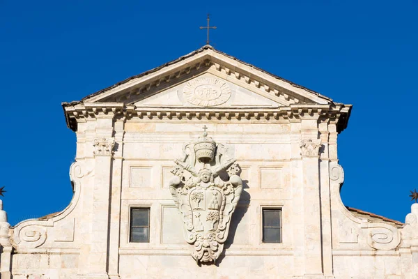 Particular Facade Raimondo Church Siena Italy — Stock Photo, Image