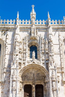 Lizbon, Portekiz Tagus Nehri yakınında eski bir manastır Jeronimos Monastery (1465) olduğunu