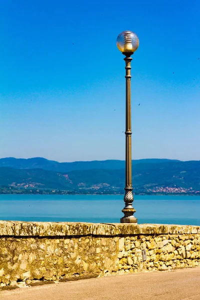 Vista Del Lago Trasimeno Cerca Perugia Italia — Foto de Stock