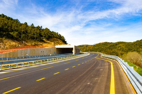 New Built Road Grosseto Siena Tuscany Italy Late Winter — Stock Photo, Image