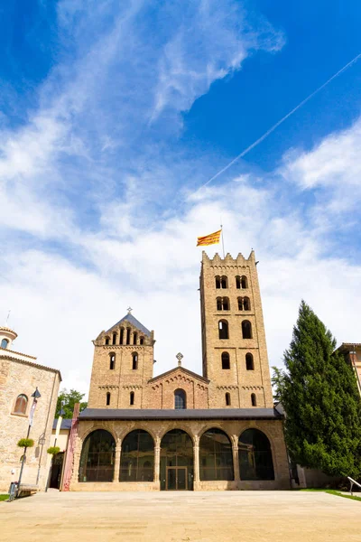 Monastery Santa Maria Ripoll Rebuilt 1886 Benedictine Monastery Ripoll Catalonia — Stock Photo, Image