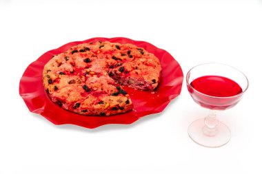 Elba, İtalya'dan Schiaccia briaca (sarhoş kek)