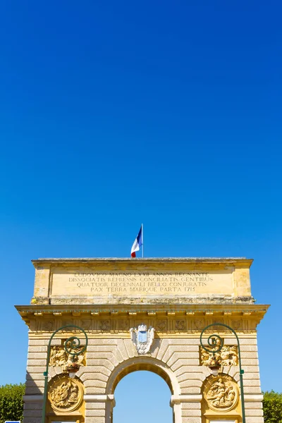 Porte Peyrou 1693 Είναι Μια Αψίδα Θριάμβου Στο Μονπελιέ Στη — Φωτογραφία Αρχείου