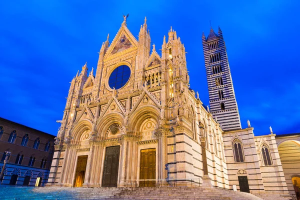 Siena Katedrális Olasz Duomo Siena 1348 Van Egy Középkori Templom — Stock Fotó