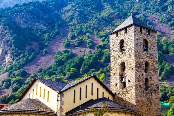 Chiesa Sant Esteve Situata Andorra Vella Andorra — Foto Stock