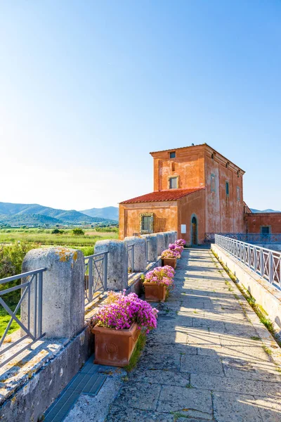 Casa Rossa Casa Vermelha Ximenes 1765 Século Xviii Toscana Itália — Fotografia de Stock