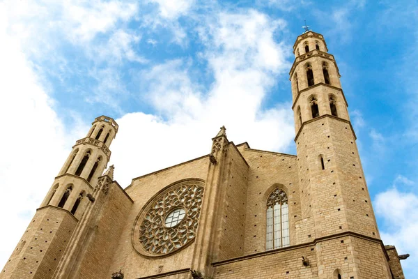 Santa Maria Del Mar 1383 Uma Igreja Imponente Distrito Ribera — Fotografia de Stock