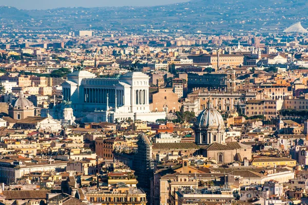 Blick Auf Rom Von Der Peterskuppel Auf Den Altar Della — Stockfoto