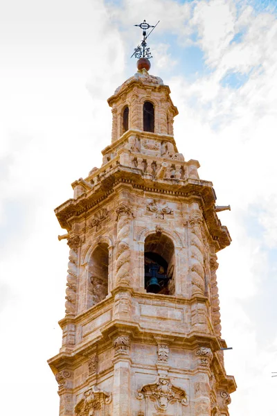 Campanile Della Chiesa Santa Caterina Valencia Spagna — Foto Stock