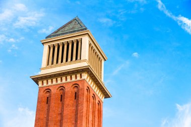 Venedik kuleleri (1929) Barcelona, Catalonia, İspanya iki kule vardır