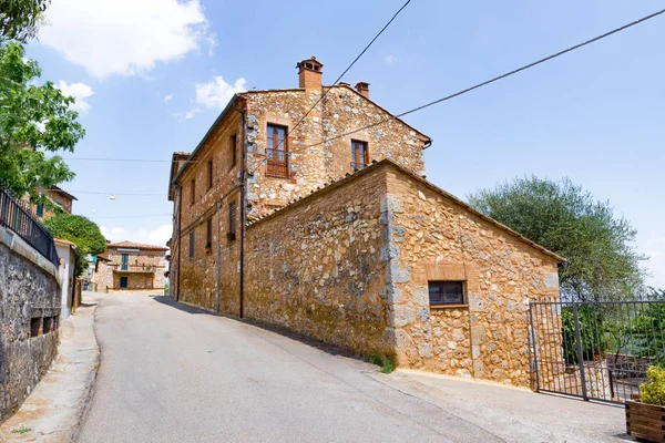 Blick auf tegoien bei siena in der toskana, italien — Stockfoto