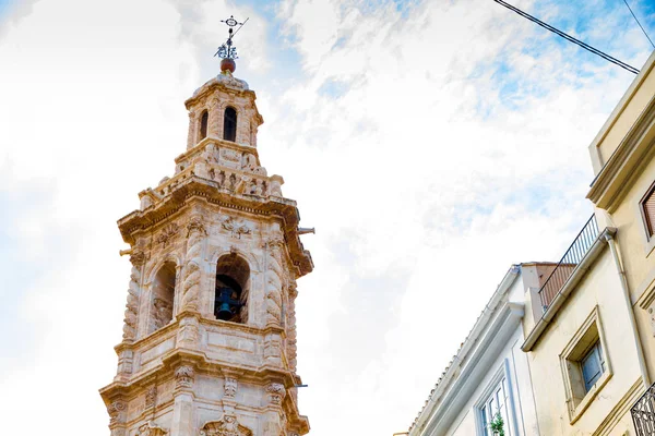 Campanile della chiesa di Santa Caterina a Valencia, Spagna — Foto Stock