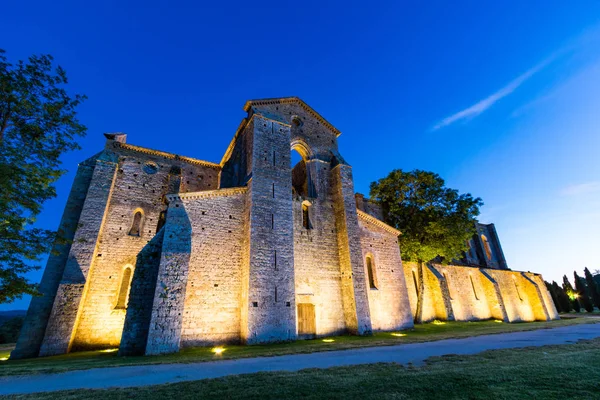 San Galgano abbey ruins in Tuscany — Stock Photo, Image