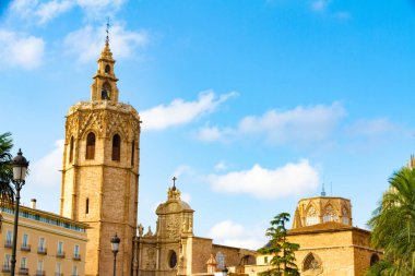 Valencia, Ispanya. SUMM öğleden sonra Valencia Katedrali