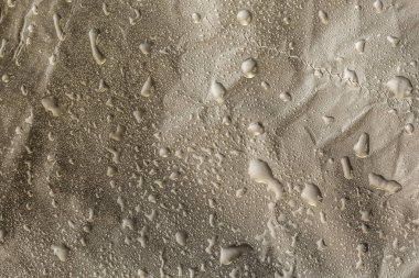 Altın arka plan üzerinde su damlaları