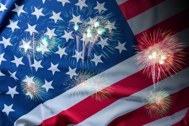 Arka plan için ABD bayrağı.