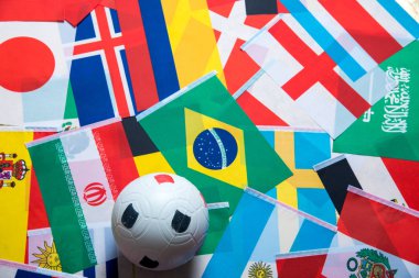 Uluslararası Dünya bayrak plastik futbol