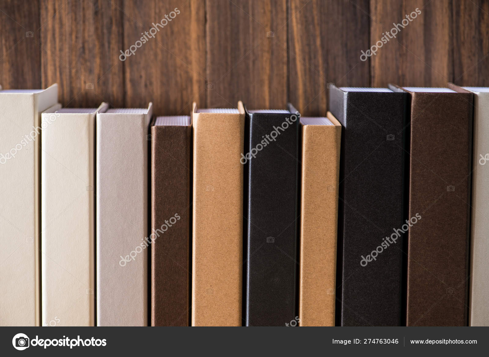 Book shelf for learning background Stock Photo by ©kwanchaidp 274763046