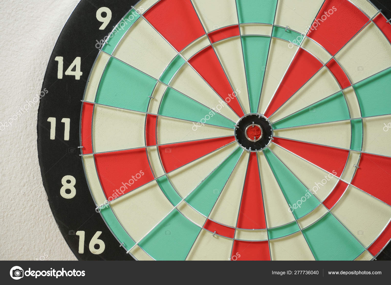 Dartboard with red target point in the center Stock Photo by