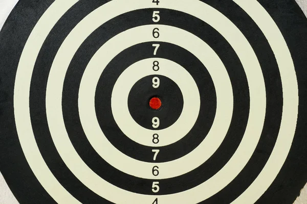 Dartboard with red target point in the center — Stock Photo, Image