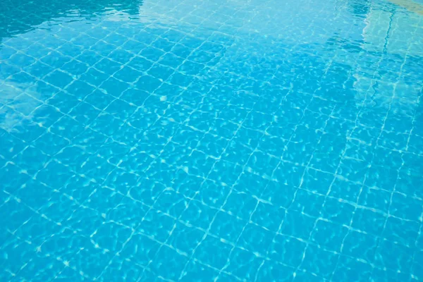 Water rippled on swimming pool water surface for background — Stock Photo, Image