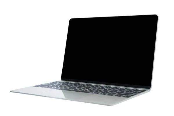 Schlanke Laptop-Computer isoliert auf weißem Hintergrund — Stockfoto