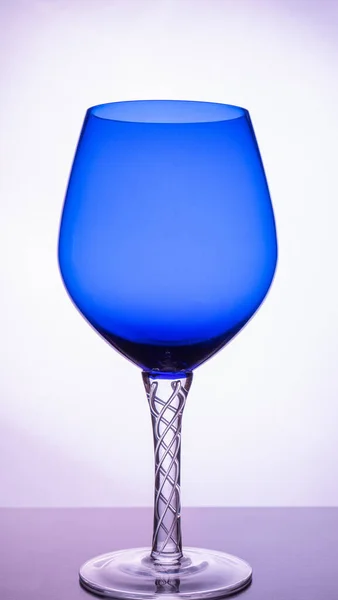 Blue Glass Drinks Light Background — Stock Photo, Image