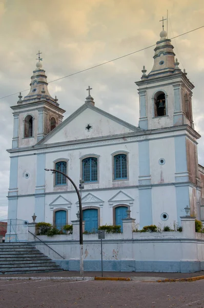 Vue Église Matriz Sao Jose Avec Des Nuages Dans Ciel — Photo