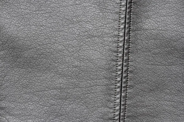 Primo Piano Nero Elegante Moda Texture Giacca Pelle Con Superficie — Foto Stock