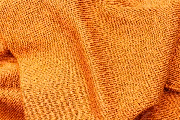 Detailní Záběr Vrásčité Světle Cihlově Oranžové Moderní Stylové Módní Kloboučnické — Stock fotografie