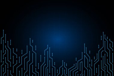 Çizgili devre tasarlamak teknoloji elektrik arka plan Tema.