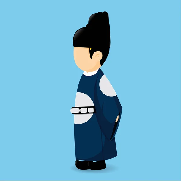 Ρούχα Παραδοσιακό Πολιτισμό Της Κορέας Σχεδιασμός Διάνυσμα Χαρακτήρων Κινουμένων Σχεδίων — Διανυσματικό Αρχείο