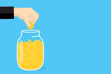 İşletme Finansı için para tasarrufu eller.