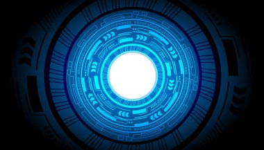 Teknoloji arayüz hud arka plan vektör tasarımı