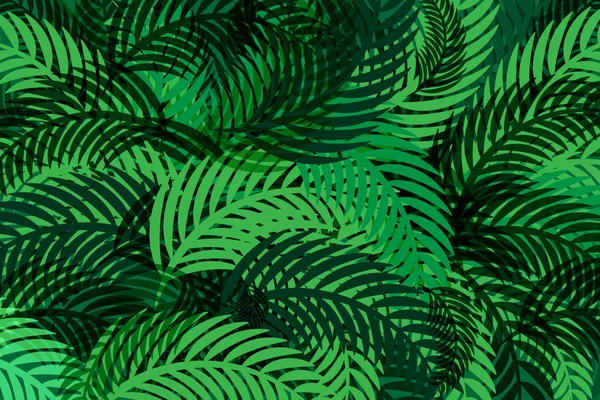 Verde Hojas Abstracto Patrón Vector Fondo Diseño — Archivo Imágenes Vectoriales