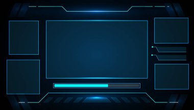 Futuristik bir arayüze teknoloji tasarım .