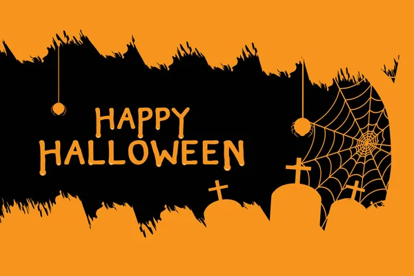 Feliz Día Halloween Vector Diseño — Archivo Imágenes Vectoriales