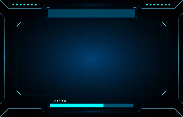 Vector Frame Technology Futuristic Hud Design — Stock Vector