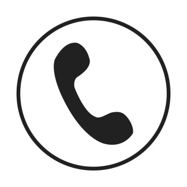 El set simgesi vektörü izole edilmiş sembol. Retro telefon simgesi.