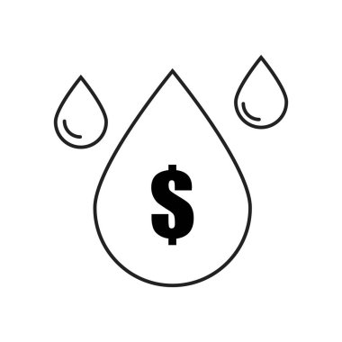 Petrol endüstrisi vektörü basit simge, iş gazı illüstrasyonu.