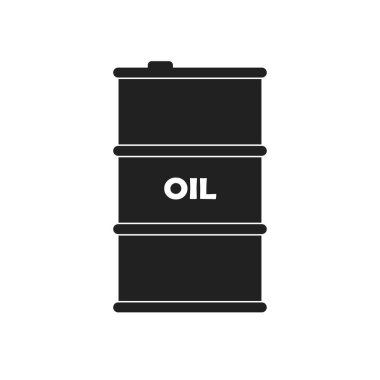 Barell yağ vektörü basit bir ikon, galon yağ çizimi.