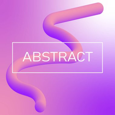 Soyut vektör 3d dalga illüstrasyonu, sıvı renk.