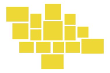 Resim çerçevesi çizimi. İzole edilmiş vektör resmi.