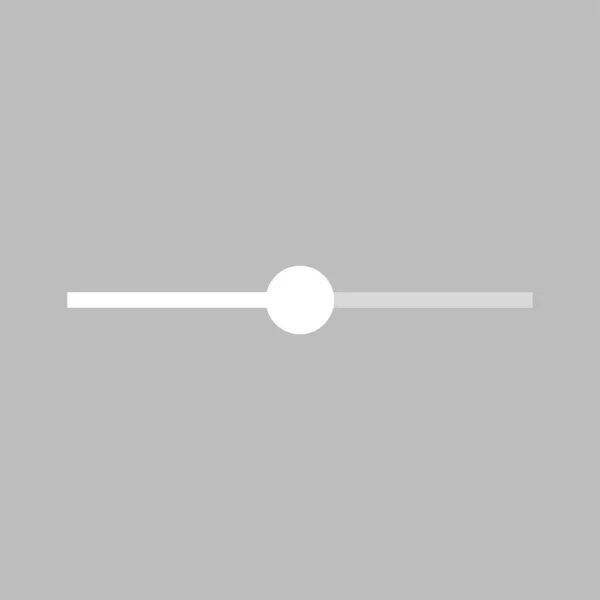 Плоская Кнопка Голосовой Ползунок Плоский Вектор — стоковый вектор