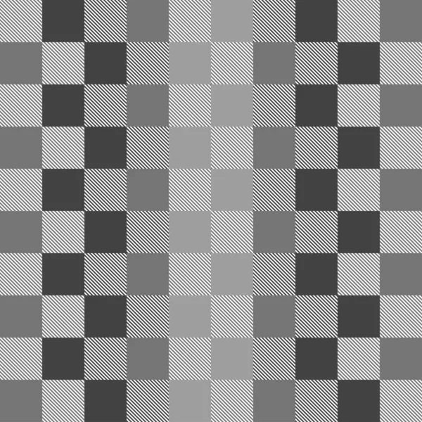 Kusursuz kareli vektör gri deseni. Kusursuz ekose desenli.