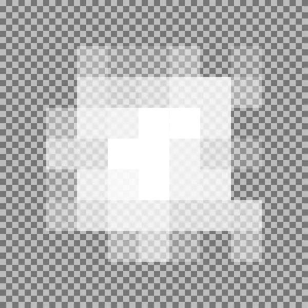 Pixel Zensor Zeichen Vektor Zensiert Transparenter Hintergrund — Stockvektor