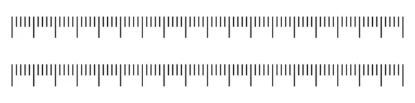 Medida Vetorial Escala Régua —  Vetores de Stock